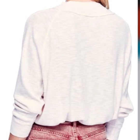 Free People Cream Don't Forget Me Top - Picture 2 of 7